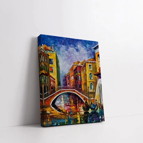 Aşk Köprüsünden Yansımalar Kanvas Tablo - Resim 3