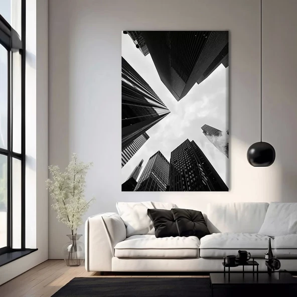 Geometrik Mimari Kanvas Tablo ürün görseli