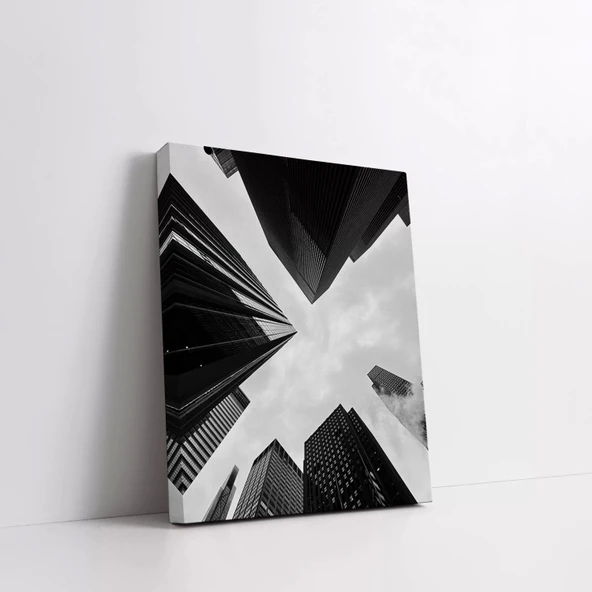 Geometrik Mimari Kanvas Tablo - Resim 3