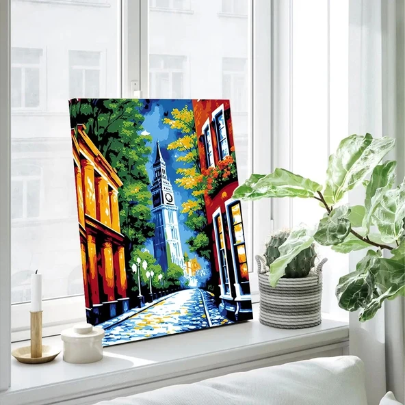 Renkli Arnavut Kaldırımı Kanvas Tablo - Resim 3