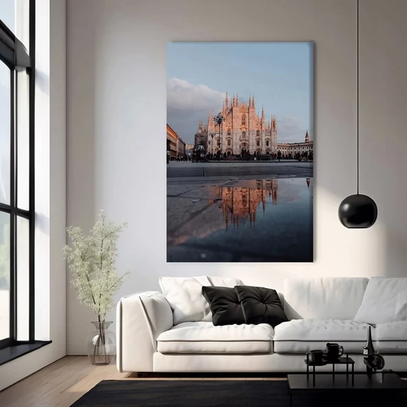 Yansımalı Nehir Kanvas Tablo ürün görseli