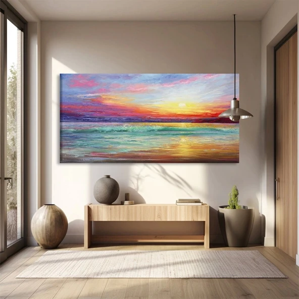 Günbatımının Şiiri Kanvas Tablo ürün görseli