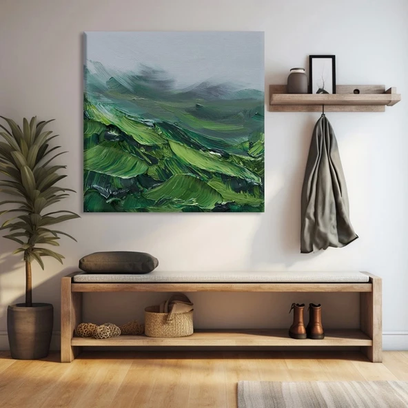 Yeşilin Huzuru Kanvas Tablo ürün görseli