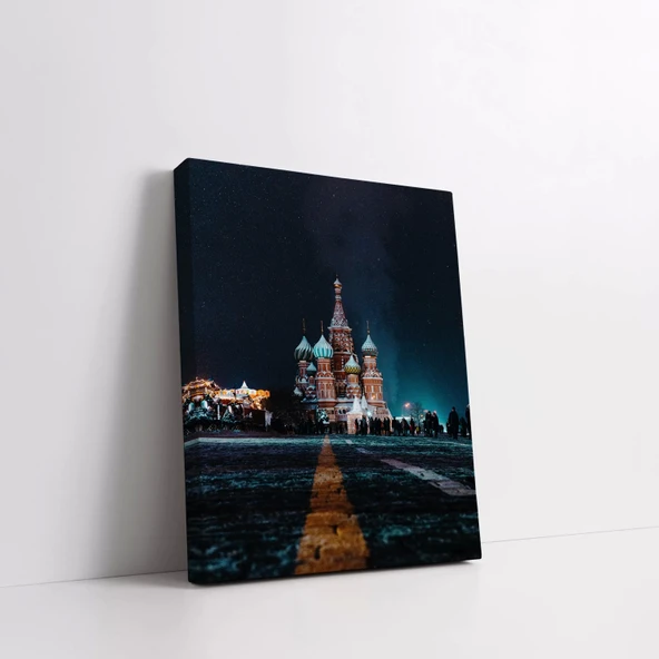 Aydınlık Gece Manzarası Kanvas Tablo - Resim 3