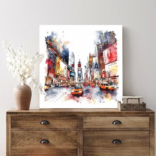 Kozmopolit Sokaklar Kanvas Tablo - Resim 2