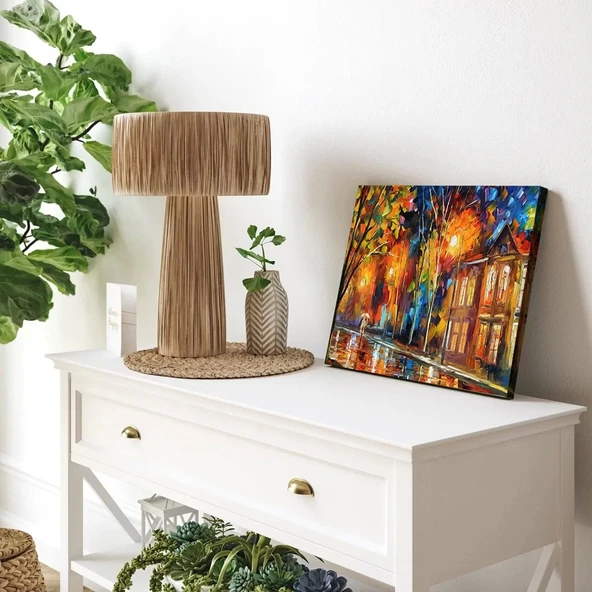 Yağmurlu Caddeler Kanvas Tablo - Resim 2