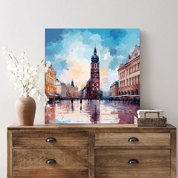 Eski Şehir Zamanı Kanvas Tablo - Resim 2