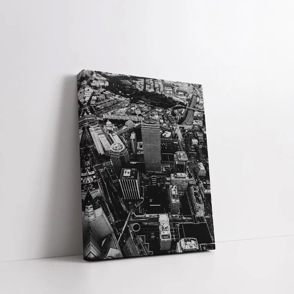Şehir Karmaşası Kanvas Tablo - Resim 2