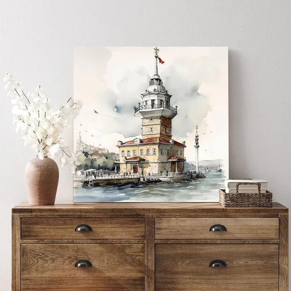 Majestik Kule Kanvas Tablo - Resim 2