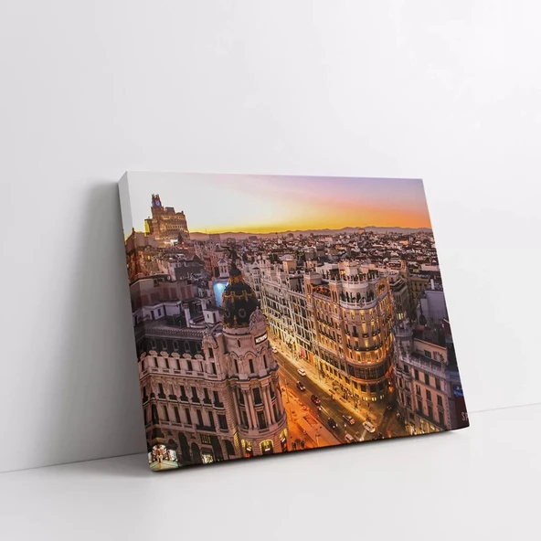 Londra'nın Işıkları Kanvas Tablo ürün görseli