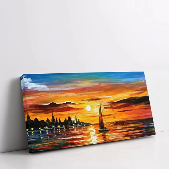 Metropol Silueti Kanvas Tablo ürün görseli