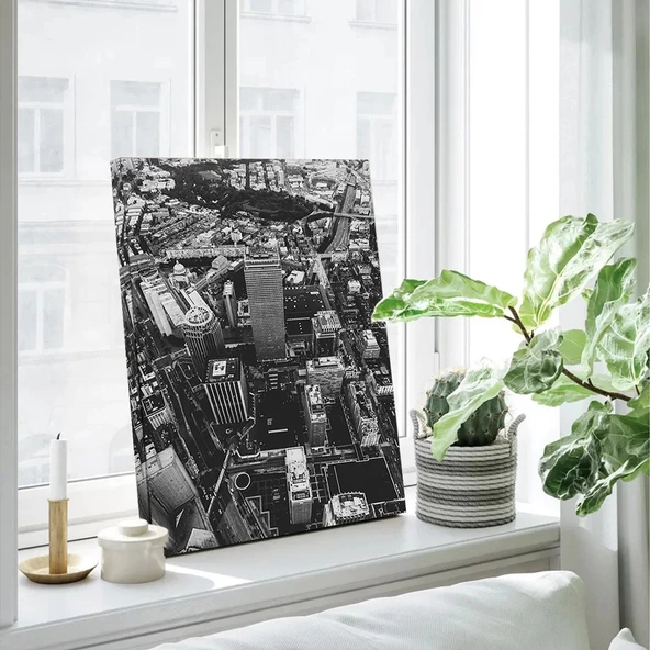 Şehir Karmaşası Kanvas Tablo - Resim 3