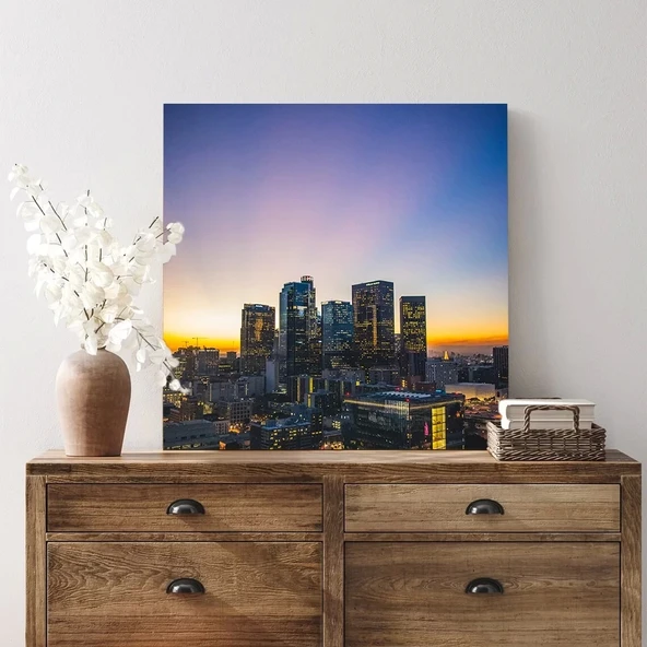 Gün Batımı Silüetleri Kanvas Tablo - Resim 2