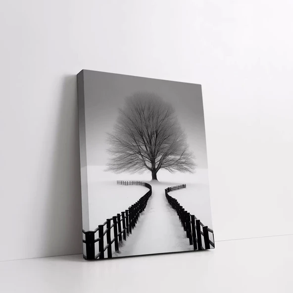 Yol Ayrımı Kanvas Tablo - Resim 2