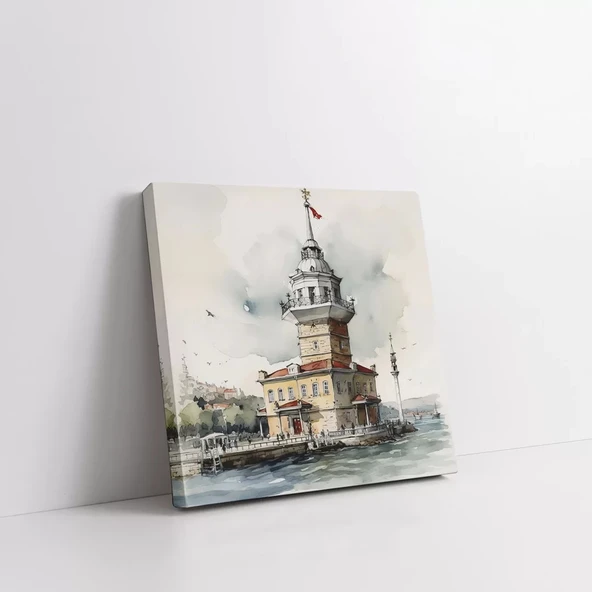 Majestik Kule Kanvas Tablo ürün görseli