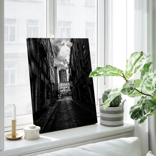 Dar Sokak Kanvas Tablo - Resim 3