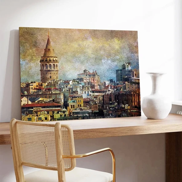 Tarihi Şehrin Panoraması Kanvas Tablo - Resim 2
