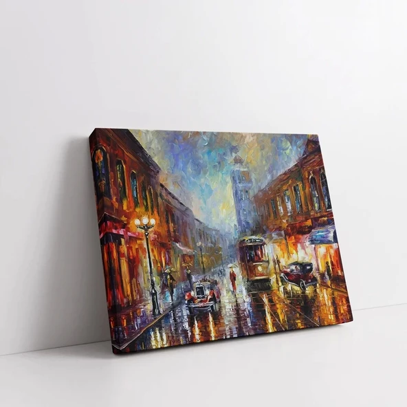 Canlı Şehir Esintisi Kanvas Tablo ürün görseli