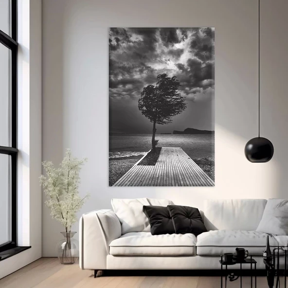 Bulutlu Yalnızlık Kanvas Tablo ürün görseli