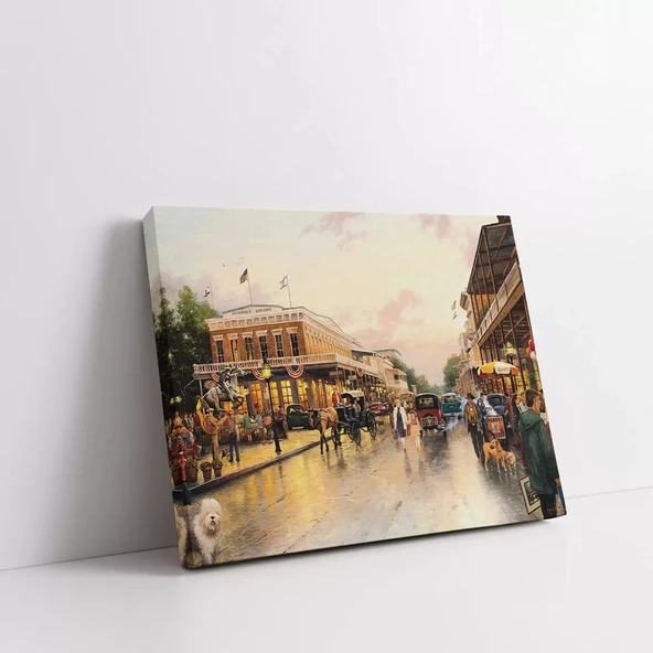 Canlı Şehir Yansımaları Kanvas Tablo ürün görseli