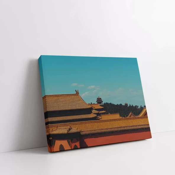 Altın Çatılar Altında Kanvas Tablo ürün görseli