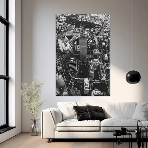 Şehir Karmaşası Kanvas Tablo ürün görseli