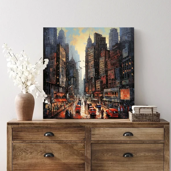 Gökdelenlerin Gözdesi Kanvas Tablo - Resim 2