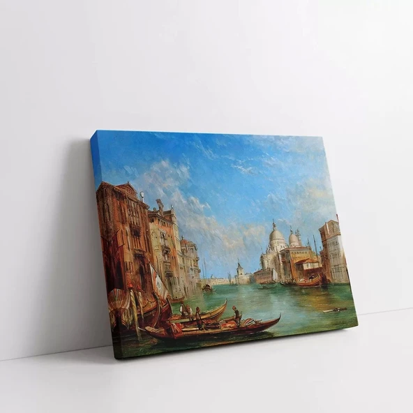 Venedik Sularında Kanvas Tablo ürün görseli