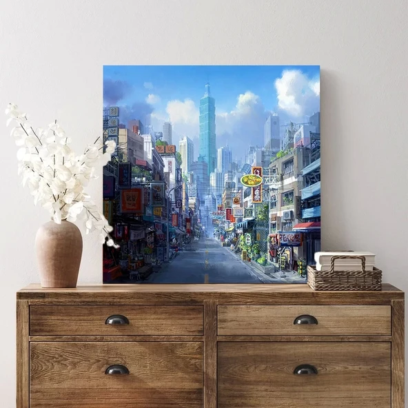 Canlı Caddeler Kanvas Tablo - Resim 2