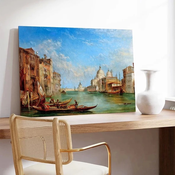 Venedik Sularında Kanvas Tablo - Resim 2