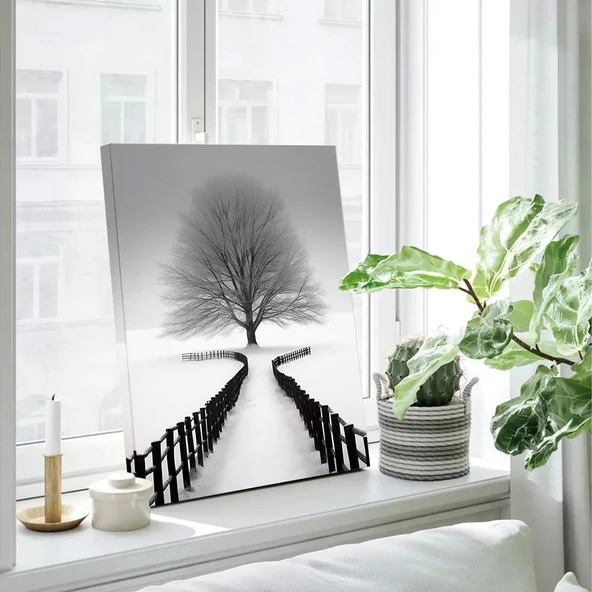 Yol Ayrımı Kanvas Tablo - Resim 3