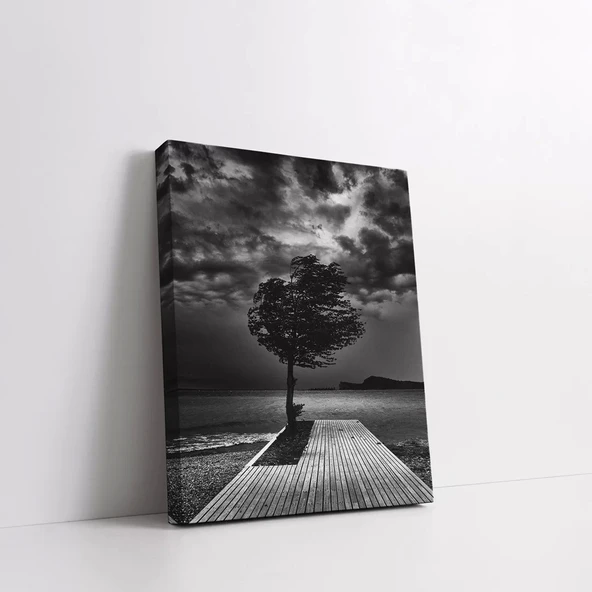 Bulutlu Yalnızlık Kanvas Tablo - Resim 2