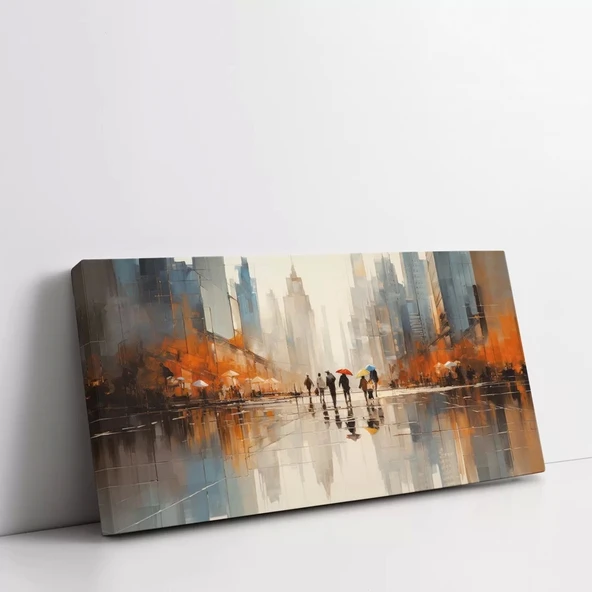 Renkli Sokaklar Kanvas Tablo ürün görseli