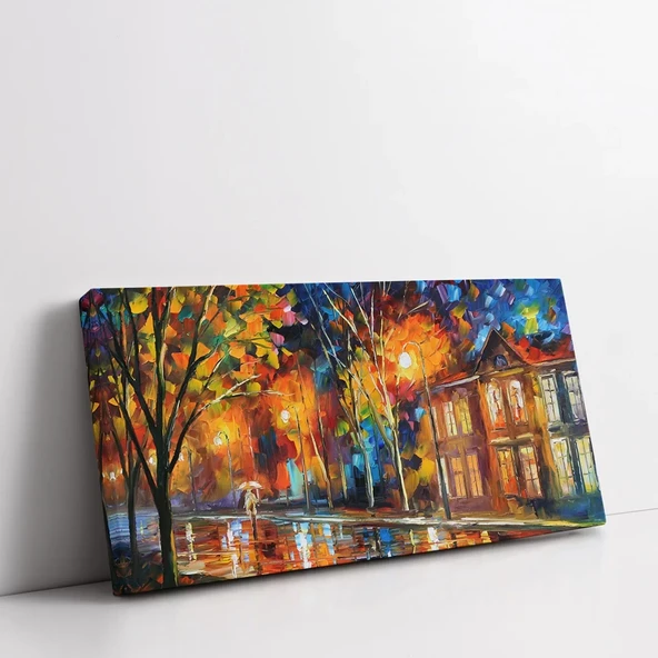 Yağmurlu Caddeler Kanvas Tablo ürün görseli