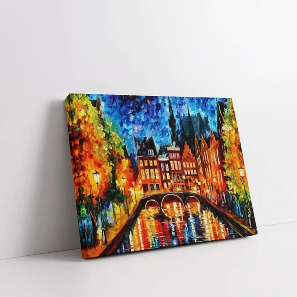 Rengarenk Köprü Kanvas Tablo ürün görseli