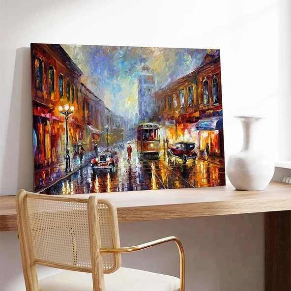 Canlı Şehir Esintisi Kanvas Tablo - Resim 2