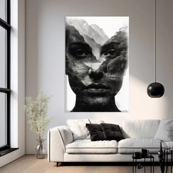 Dağ Yüzü Kanvas Tablo ürün görseli