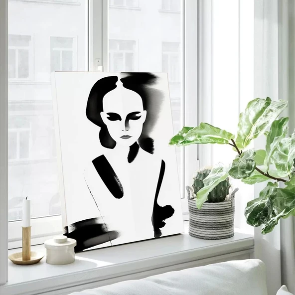 Düşüncenin Profili Kanvas Tablo - Resim 3