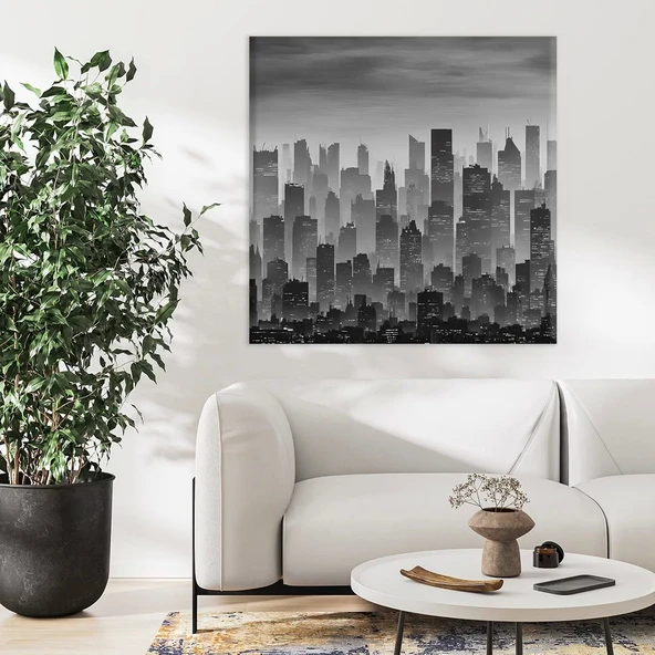 Şehir Silueti Kanvas Tablo ürün görseli