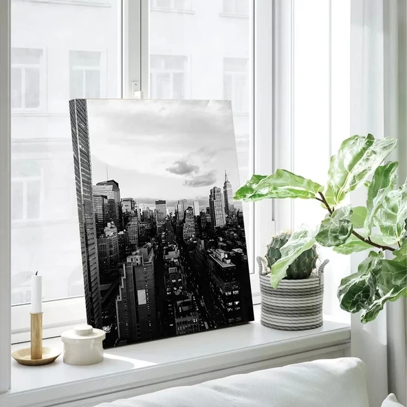 Büyük Şehir Panoraması Kanvas Tablo - Resim 3