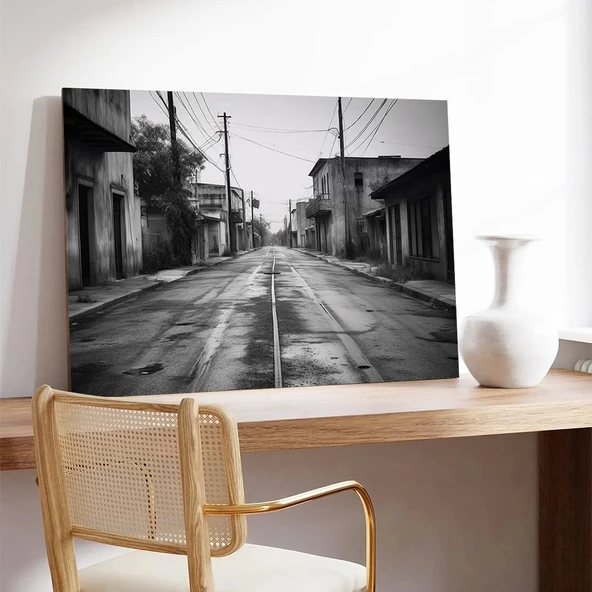 Boş Sokak Kanvas Tablo - Resim 3