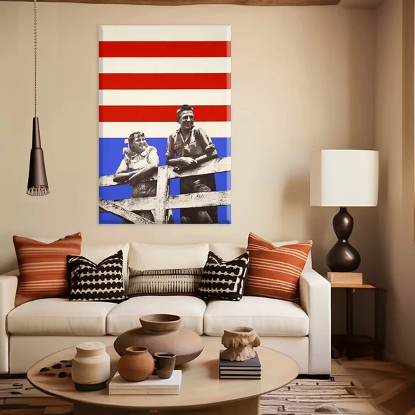 Amerikan İkonu Kanvas Tablo ürün görseli