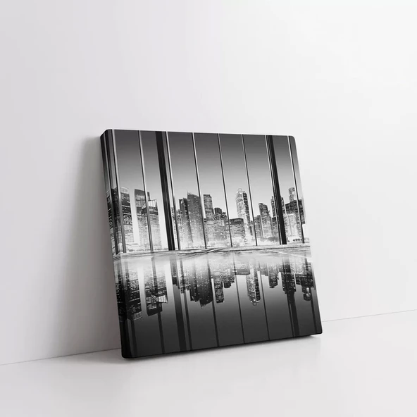 Şehir Yansımaları Kanvas Tablo - Resim 2