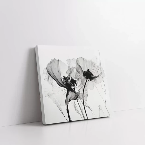 Dans Eden Çiçekler Kanvas Tablo - Resim 2