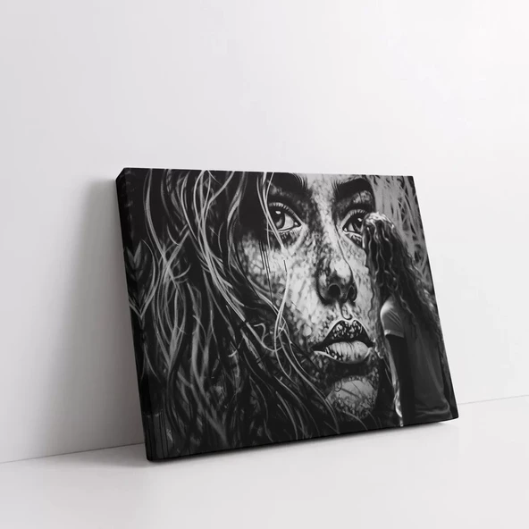 Portre Derinlikleri Kanvas Tablo - Resim 2