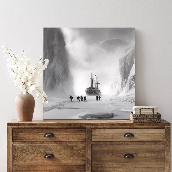 Kutup Keşfi Kanvas Tablo - Resim 3