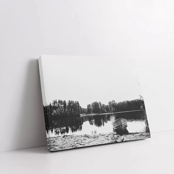 Nehir Kenarı Kanvas Tablo - Resim 2