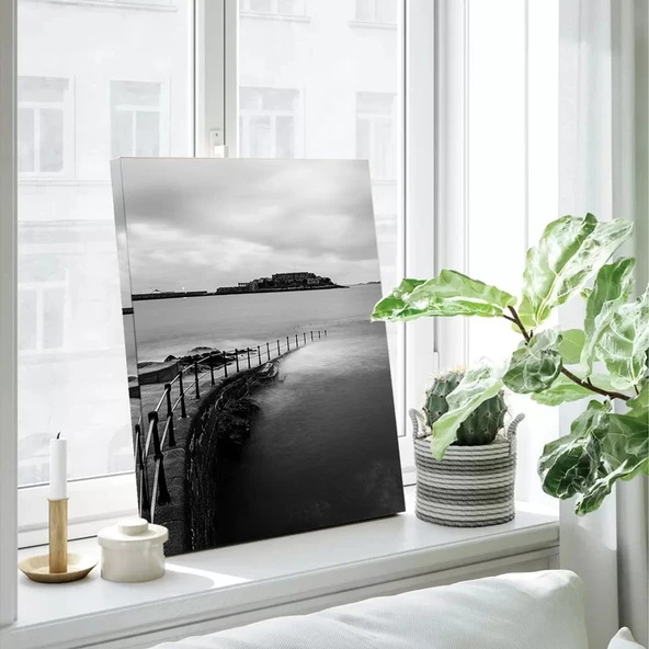 Sakin Sahil Kanvas Tablo - Resim 3