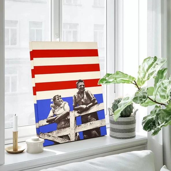 Amerikan İkonu Kanvas Tablo - Resim 3