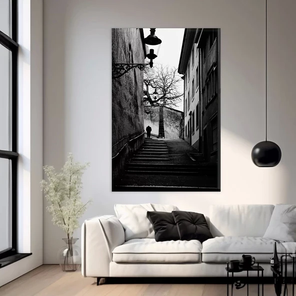 Dağların Üzerinde Kanvas Tablo ürün görseli